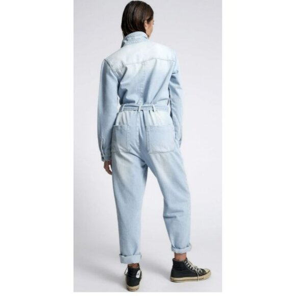 One Teaspoon Angel Claudia Overall Denim Jean Jumpsuit Small NWT - Picture 3 of 10